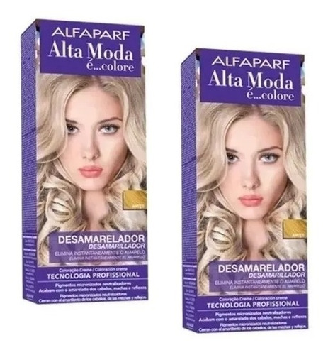 Kit 2 Tintura Desamarelador Alta Moda Alfaparf