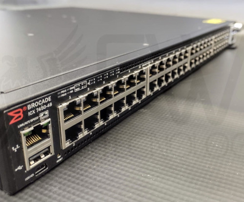 Switch Brocade Icx7450 - 48 Portas / Fonte Dc 510w