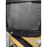Tv Samsung Cn5048v (tubo) Usada E Antiga C/ Controle