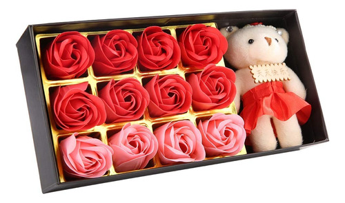 Caja 18 Rosas De Jabón Regalo San Valentín 14 De Febrero