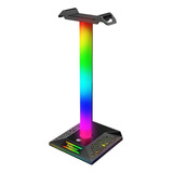 Suporte De Fone De Ouvido Rgb Com Controle De Toque