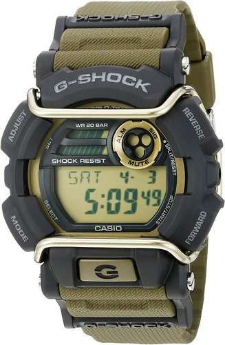 Reloj Casio G Shock Gd400-1 Tactical Swat 50mm Black Resin