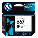 Cartucho Hp 667  Negro Original Ink Advantage - 3ym79al