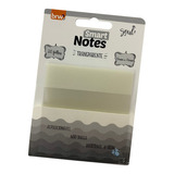 Bloco Adesivo Smart Notes Transparente 20fls 76x76mm Brw
