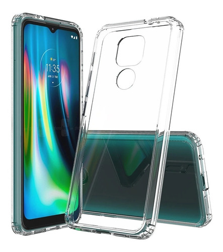 Funda Antishock Compatible Con Moto G9 Play / Plus + Vidrio