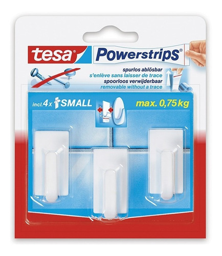 Ganchos Powerstrips Chicos Blister 3 Unidades Tesa®