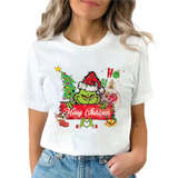 Playera Grinc Merry Chris Blusa Mujer Regalo Navidad 12m