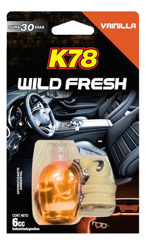 Aromatizante Difusor Perfume K78 Wild Fresh Auto Colgante 