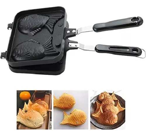 Taiyaki Pescado Forma Waffle Maker Moldes Antiadherente