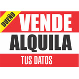 Carteles  Corrugados Inmobiliarias - Vende Alquila 70x50