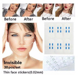 40 Pcs Invisvel Face Lift Fita Rosto Facial Adesivos 