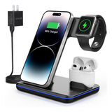 3 In Wireless Charger 15w Fast Wireless Charging Station Com