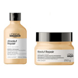 Kit Loreal Absolut Gold Quinoa Shampoo 300ml + Mascara 250g