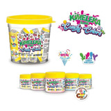 Cubo Kimeleka Slime Candy Colors Con 30 Tarros De 25 G, Acrilex, Varios Colores