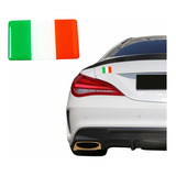Emblema Adesivo Resinado Carro Moto Fiat Bandeira Italia