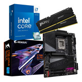 Kit Intel Core I7 14700k Gigabyte Z790 Aorus Elite X 32 Gb