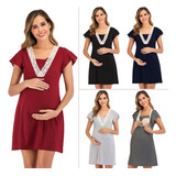 Pijama Multifuncional Para Amamantar Dress Pregnant