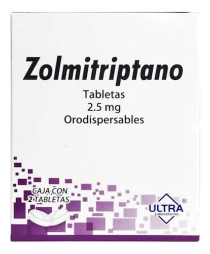 Zolmitriptano Ultra 2.5mg 2 Tabletas