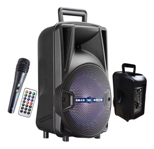 Caixa Som Bluetooth Amplificada 1000w Mp3 Microfone Completa