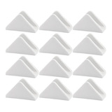 12 Porta Guardanapo De Mesa Triangular De Porcelana 12 X 6,5