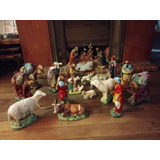 Pesebre Navideño Con Figuras 30cm Maria Camellos Reyes Magos