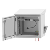 Gabinete De Exterior Con Rack De 19 De 9ur Con Ventiladores 