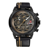 Relojes Naviforce Para Hombre, Casual, De Cuero, Resistente