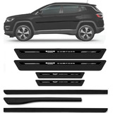 Friso Jeep Compass 2021 2022 Preto Carbon Original + Soleira