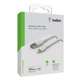 Cable Belkin Usb-a A Lightning 3 Metros Blanco