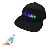 Pantalla Gorra Led Bluetooth Mensaje Sombrero Fiesta Show