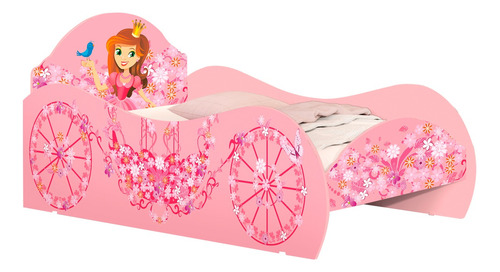 Cama Solteiro Infantil Princesa Carruagem Menina