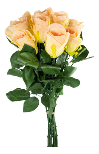 Vara De Rosas 55cm Flores Artificiales Calidad Premium