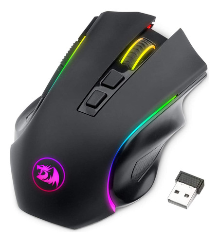 Mouse Retroiluminado Ergonómico Con 7 Modos Programables