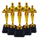 Trofeo Premio Estatuilla Hollywood Plástico Dorada 21cm