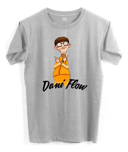 Playera Jaspe Hombre Dani Flow Vector Perkins Parodia 1205