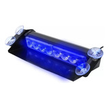 Baliza Parabrisa Led Estroboscópica Azul-azul 22cm Led Azul