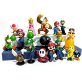 18 Figuras Super Mario Bros, Figuras Juguetes Bowser, Toad