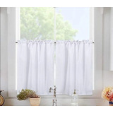 Set De Cortinas Cortas De 2 Ancho X 1.30 Alto