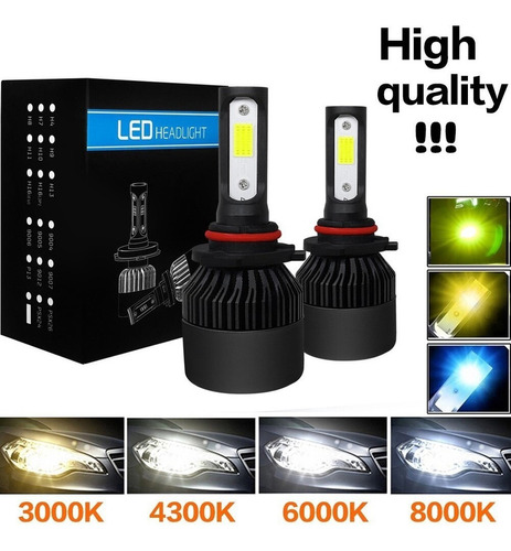 Par Kit De Focos Led H4 H7 H8 H11 9005 Hb3 9006 Hb4 Para Car