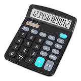 Calculadora Preta De Mesa 12 Dígitos Multi Função