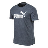 Remera Puma Essentials+ Heather Azul Solo Deportes