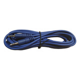 Cable Auxiliar Plug 3.5 Estereo 4 Metros Azul Arwen