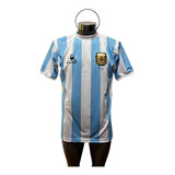 Jersey Lecoq Retro Selección Argentina Mundial 1986 Maradona