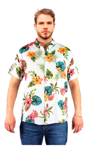 Camisa Guayabera Fashion Hombre Tropical. Diseño Calidad O33