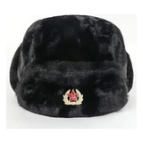 Boné Russo Shapka Ushanka (preto, Medic 60a)