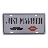 Placas Auto Italy Just Married Moblihouse