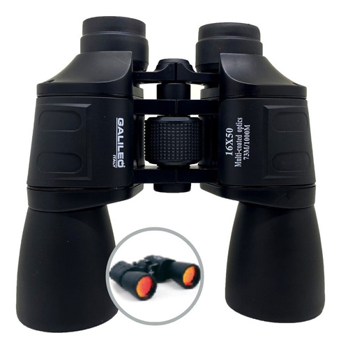 Binocular Largavista Galileo Zcy 16x Lente Ruby 50-1650 Color Negro