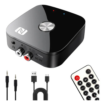 Receptor Bluetooth 5.3 Para Rca Audio Aux 3.5mm Usb Con Nfc | Meses sin interés