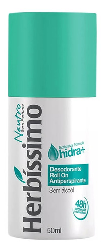 Desodorante Herbíssimo Antitraspirante Roll On Neutro 55ml