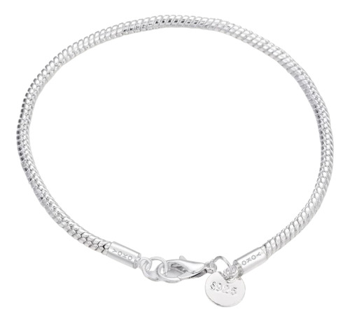 Pulsera Hombre Baño Plata Manilla  Mujer Serpiente Brazalete